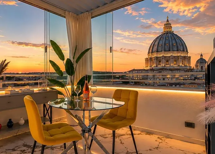 Valentine Vatican View & Jacuzzi Appartement